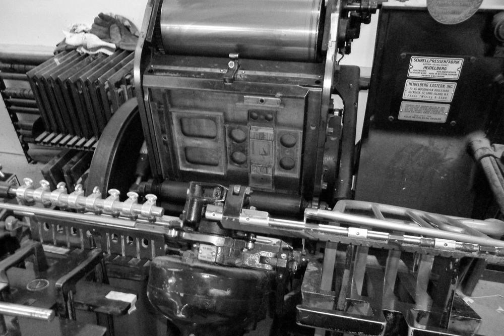 Letterpress machine parts